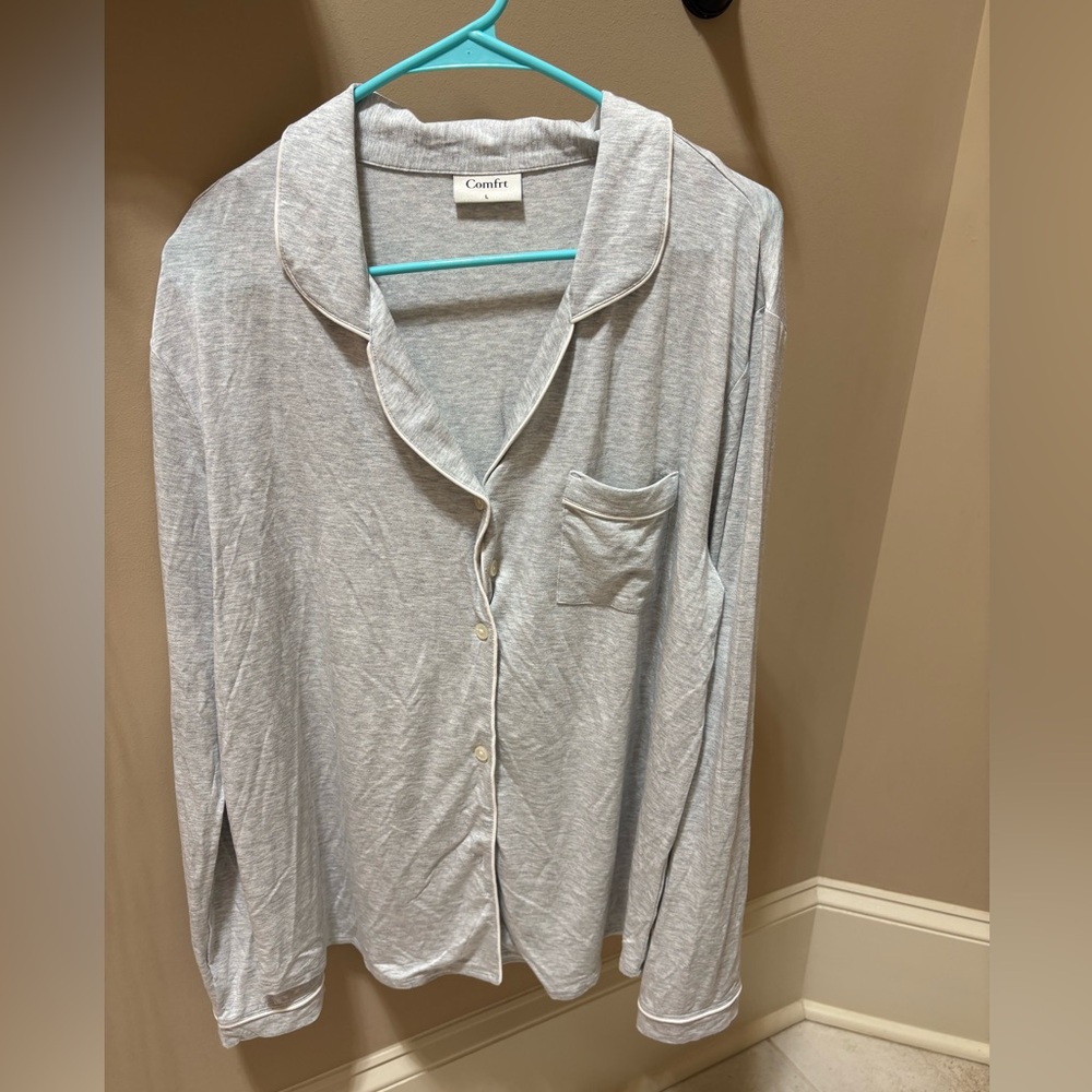 Comfrt Grey Luna Lounge Pajama Top